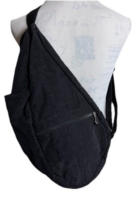 AmeriBag Healthy Back Bag Black Nylon Sling Backpack  display picture 1