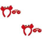  2 Sets Lustige Krabbenstadband -Requisite Adorable Crab Sonnenbrille für die