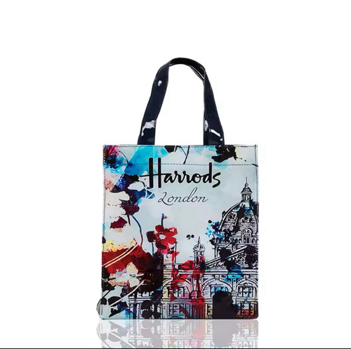 Bolso de Mano Harrods-Diseño Icónico Londres, Ligero y Ecológico-Pequeño-Nuevo - Imagen 1 de 4