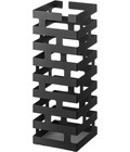 Yamazaki Umbrella Stand, Brick, Black, W15 x D15 x H43cm