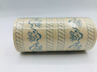 LAURA ASHLEY WALLPAPER BORDER 2" Blue Cream Flower Garland 2 Rolls One Pkg Vtg