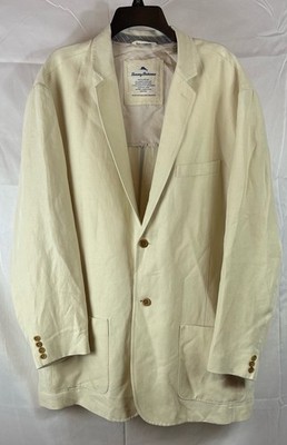 Tommy Bahama Jacket Mens Linen Blazer Sport Coat Preppy Buisness Beach XXL