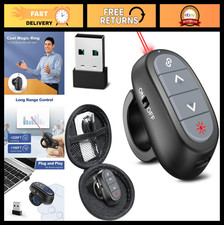 Wireless Presentation Clicker Remote - Laser Pointer  PPT Advancer for Mac/PC