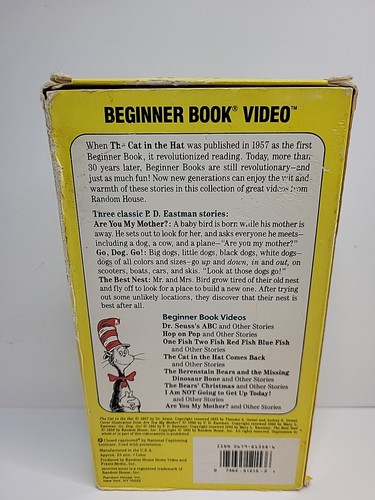 P.D. Eastman: Are You My Mother (VHS, 1991, Slipsleeve) Beginner Book Video - Picture 3 of 5