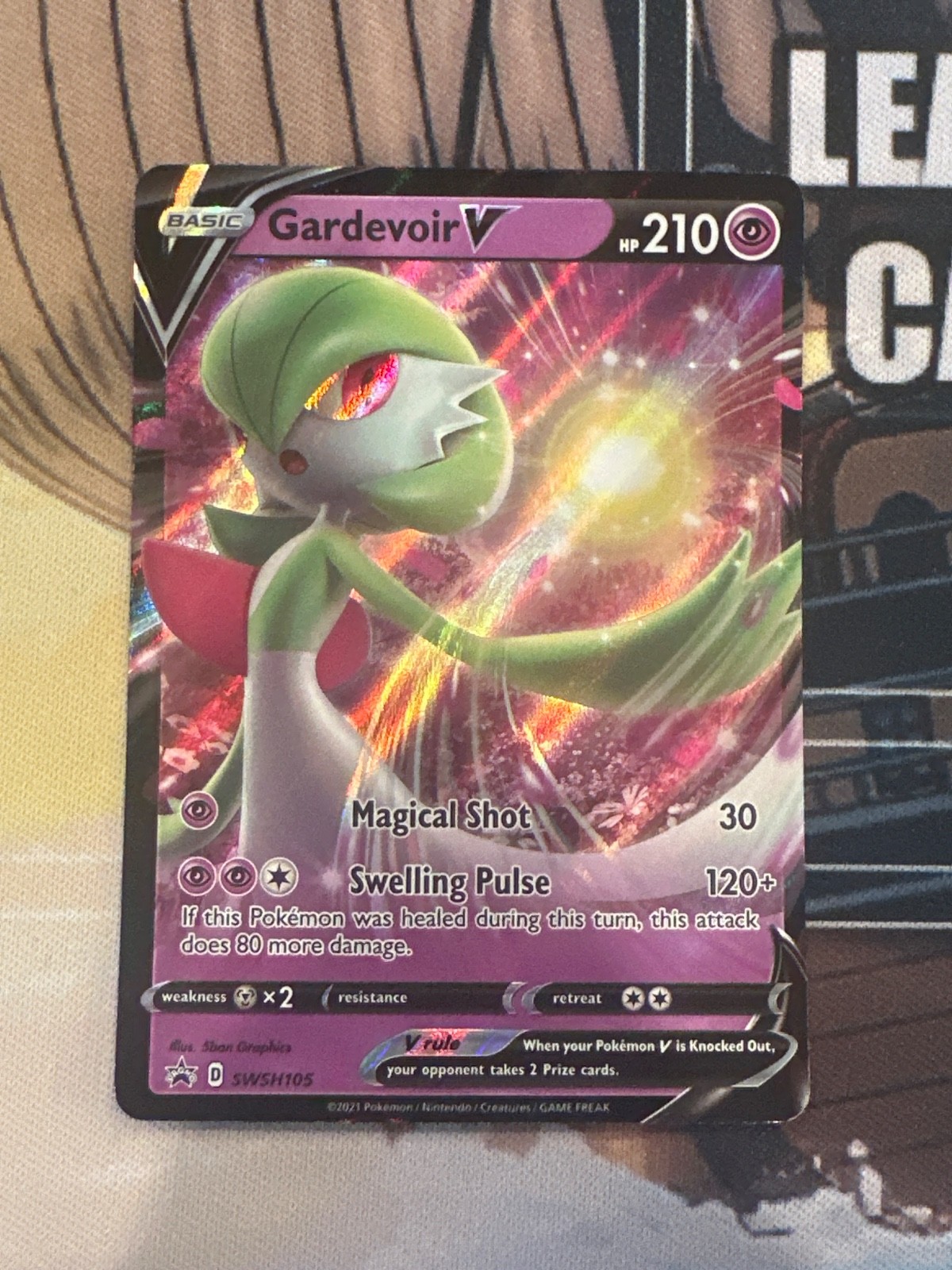 Gardevoir V SWSH105 NM Full Art Ultra Rare Pokemon Card