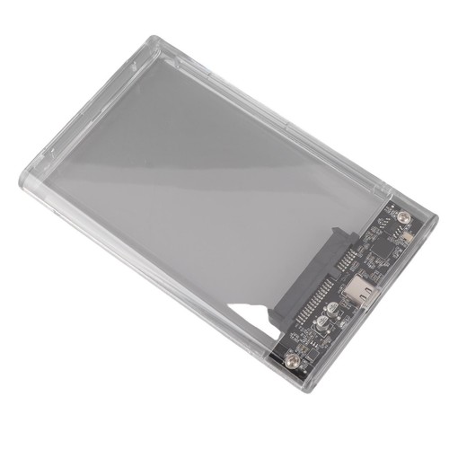 Transparent 2.5in HDD SDD Box Case Type C Mobile Hard Disc External Encl CB - Afbeelding 22 van 22