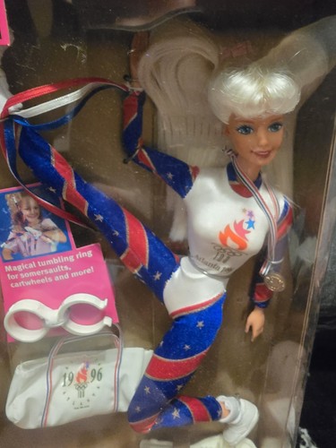 Barbie ginnasta olimpica Mattel vintage Olimpiadi di Atlanta 1996 - nuova con scatola (B120422-15) - Foto 7 di 15