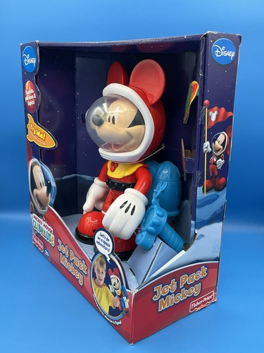 Fisher Price Disney's Clubhouse Jet Pack Mickey Mouse 10" Luces Sonidos Frases - Imagen 3 de 7