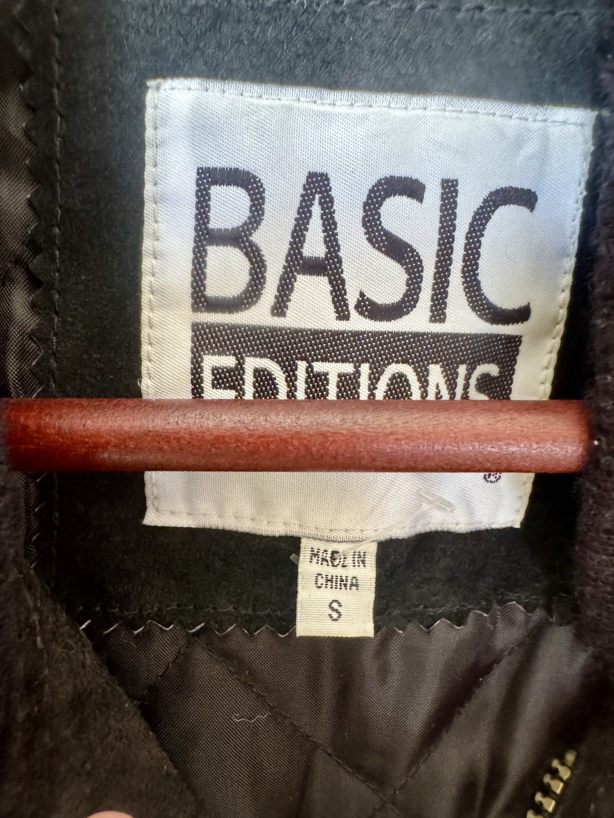 Vintage Basic Edition Suede Jacket Small Bomber B… - image 2