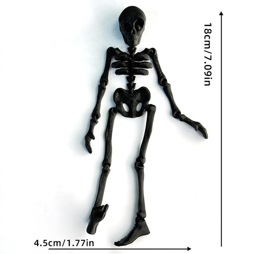 Imán de nevera posable esqueleto impreso en 3D calavera decoración esqueleto imanes de nevera - Imagen 14 de 16