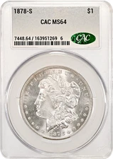 1878-S Morgan Dollar CAC MS64