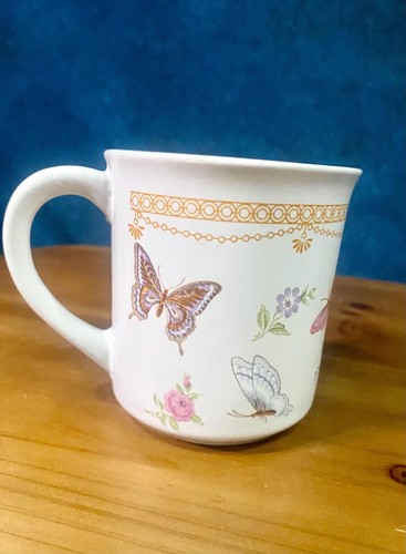 Taza de café decorada vintage Butterfly Cottagecore - Imagen 3 de 6