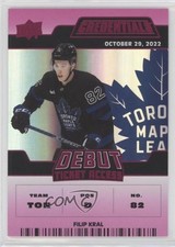 2022-23 Upper Deck Credentials Debut Ticket Access Pink /49 Filip Kral Rookie RC