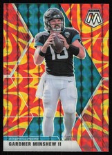 2020 Panini Mosaic #97 Gardner Minshew II Prizm Reactive Gold