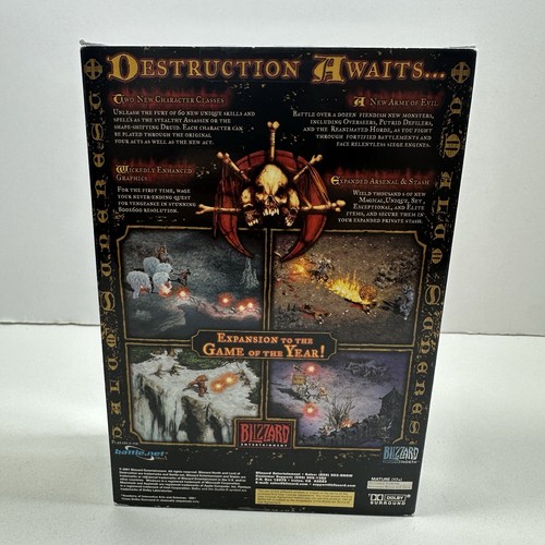 Diablo II 2 Lord of Destruction Expansion Set Big Box Sealed Neu Top NIB - Bild 2 von 17