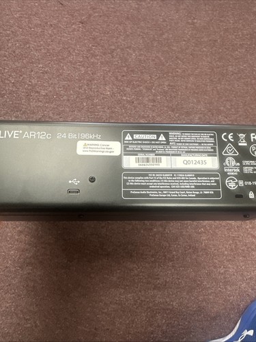 PreSonus StudioLive AR12c 14-Channel USB-C Compatible Audio Interface/Analog... - Picture 3 of 4
