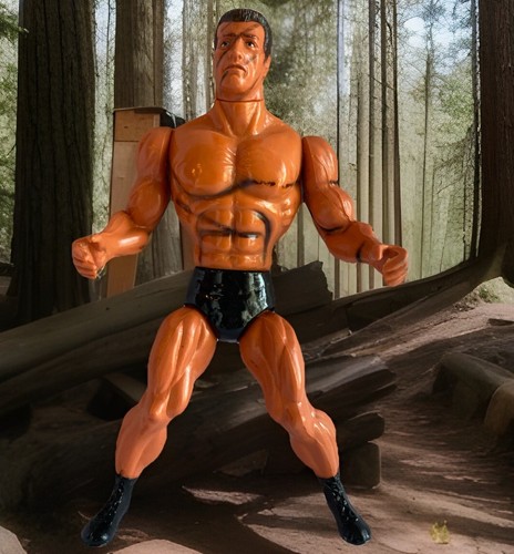 Vintage 1985 Arnold Schwarzenegger 20th Century Fox John Matrix Commando Figure - Picture 1 of 7