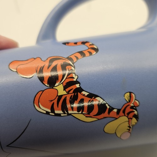 Vintage Disney Bouncing Tigger Blue Ceramic Oversized Tall 16 oz Mug - Picture 5 of 9