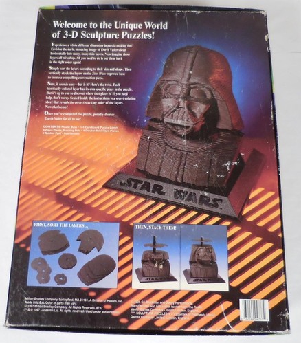 Star Wars Darth Vader 3D Sculpture 144 Layer Puzzle, Never Used (1997) - Picture 11 of 14