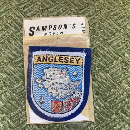 ANGLESEY Sampson Embroidered Badge VINTAGE Original Package
