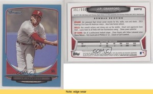 2013 Bowman Draft Draft Picks Blue /500 JP Crawford #BDPP32