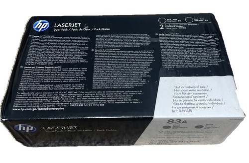 HP Laser jet 83A Dual Pack Black Print Cartridges