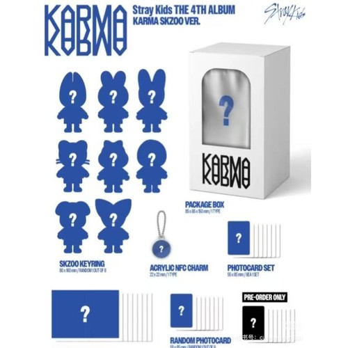 Stray Kids EL CUARTO ÁLBUM KARMA SKZOO Ver.(Muñecas opcionales, tarjetas al azar) - Imagen 9 de 17