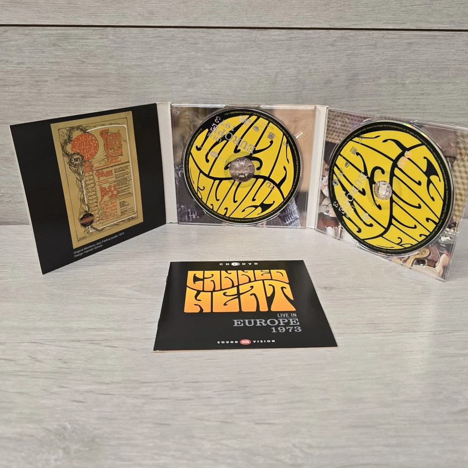 Canned Heat ~ Live in Europe 1973 [Deluxe] CD & DVD Set 2014 Salvo Very Good  Foto 4 de 4