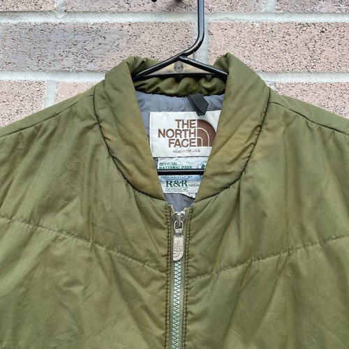 Chaleco Vintage The North Face XL Verde Parque Nacional EE. UU. Cremallera Puffer Desteñido - Imagen 4 de 17
