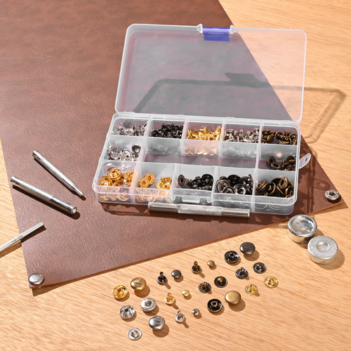 Leather Working Tools Kit 61 PCS Engraving Punching Stamping Sewing Tools - Picture 9 of 12