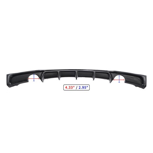 For 2012-17 2018 BMW F30 F31 M Sport Bumper Rear Diffuser Lip Carbon Fiber Style - Picture 1 of 5