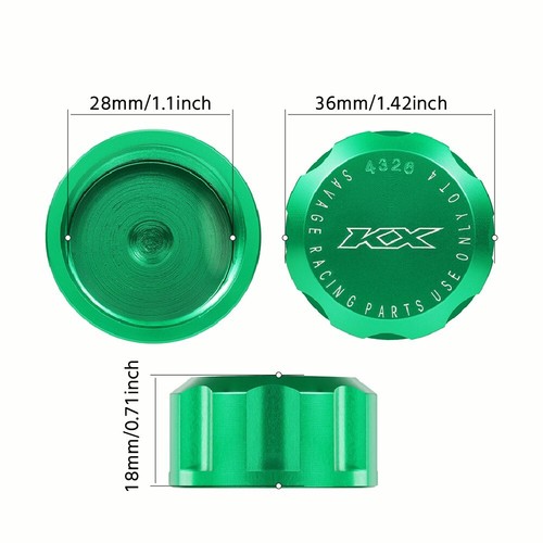 Rear Brake Reservoir Cover Cap For KAWASAKI KX65 KX80 KX85 KX100/125 KX250 KX500 - Picture 2 of 18