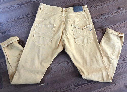 Please P78A Damen Jeans Hose Boyfriend Gr. Xsmall Vintage Senfgelb Gelb - Bild 7 von 9