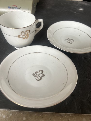 Tea Leaf English Fine Bone China Royal Doulton Tea Coffee Cup & 2 Small Bowls/ - Picture 2 of 5