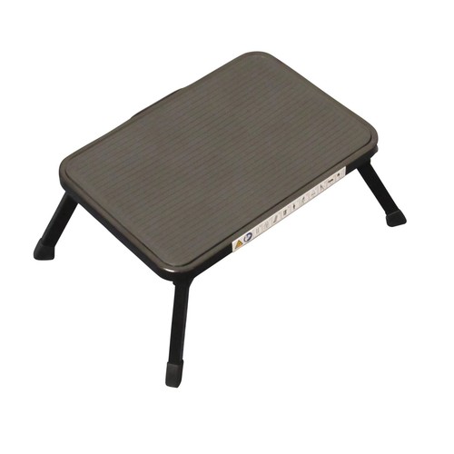 Taburete de aluminio de un solo paso plegable (plataforma antideslizante para caravana plegable) - Imagen 2 de 29