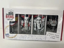 Icup Warner Bros Big Bang Theory Collector's Series 15 oz Cooler Glass 4 Pack