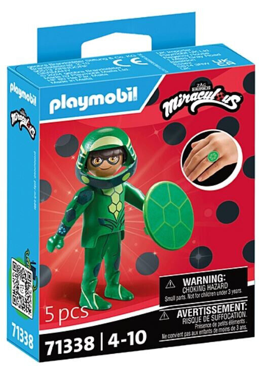 New Playmobil Miraculous Theme Set 71338 Carapace with Shield and Ring Boxed