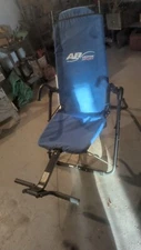 AB Lounge SPORT Abdominal Workout Fitness Exerciser Blue Lounger Chair