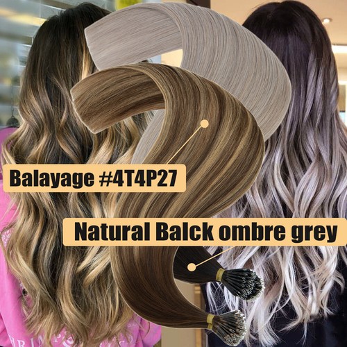 AAA Hair Extensions Nano Ring Beads Tip Remy Human Hair Micro Loop 1G THICK 150S - Picture 14 of 70