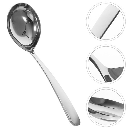 Stainless Steel Spoon Large Serving Slotted Spoons Soup Ladle Banquet - Picture 5 of 12