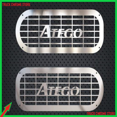 ATEGO    HEADLIGHT-FOG WIRE CHROME    Stainless Steel    1 SET.   Fits Mercedes