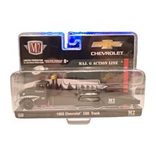 M2 MACHINES 39100 HS01 1968 CHEVROLET C60 FLATBED TRUCK MAJ.G ACTION LINE 1/64