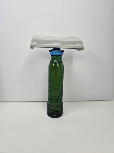 Vintage Avon Super Shaver - Sure Winner Bracing Lotion Blue Glass Handle FULL - Picture 2 of 19