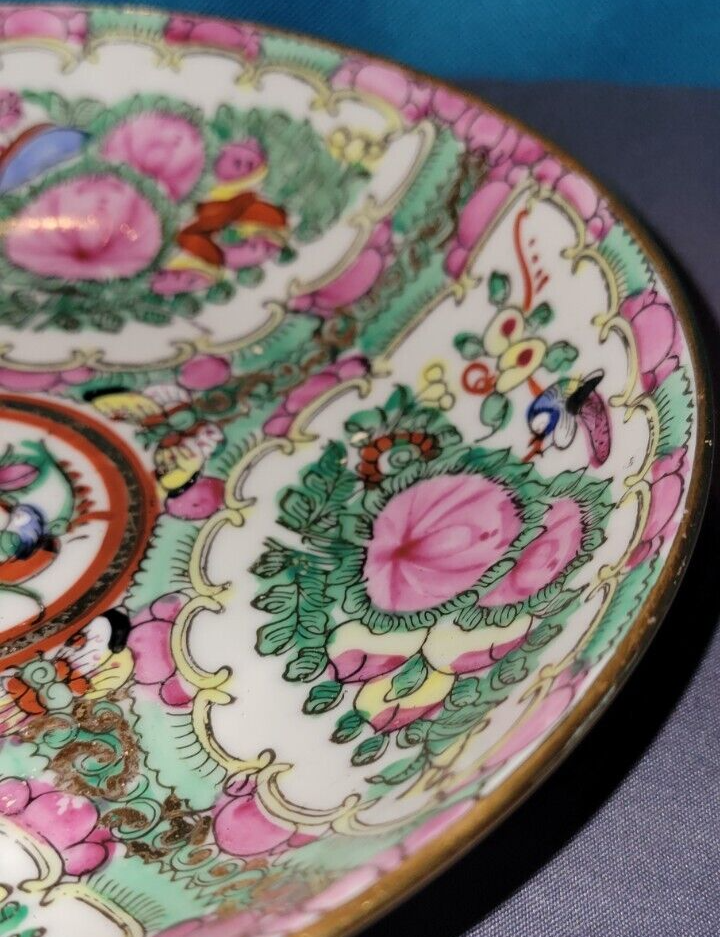 Vintage Japanese ACF Porcelain Ware Plate Floral Dish Handpainted