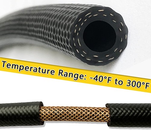 Fuel Line 3/8 In NBR Rubber Hose 10mm 20FT Fuel Line Hose Fuel Injection 300psi. - Picture 5 of 8