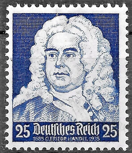 Germany Third Reich Mi# 575 MH 1935 Musician's Anniversaries *