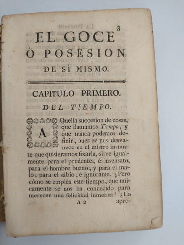 El Goce O Posesion de Si Mismo. Marques Caracciolo. 1784 Edition! In Spanish. - Imagen 7 de 21