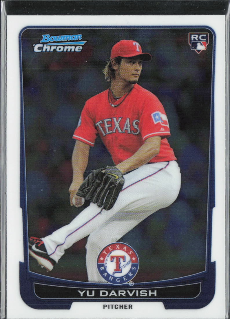 2012 Bowman Draft Picks & Prospects #50 Yu Darvish Chrome Rookie Rangers RC