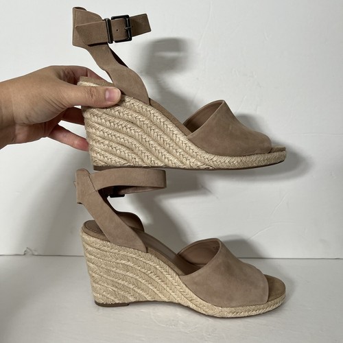 Vince Camuto Platform Espadrilles High Heel Ankle Strap Sandals Leonita Size 10 - Picture 3 of 6