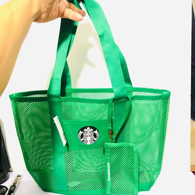 starbucks net tote bag